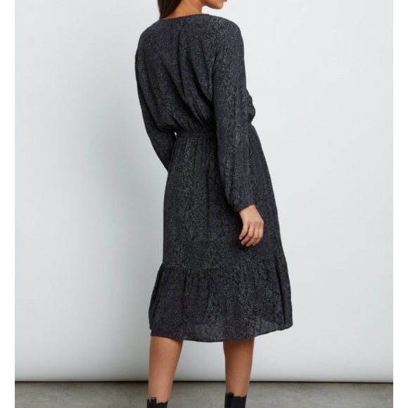 Rails Marion Slate Python Long Sleeve Midi Dress - Picture 3 of 8